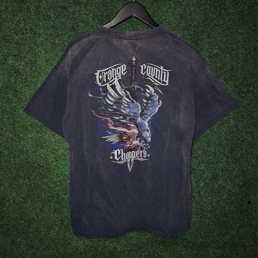 Y2k Orange County Choppers tshirt sword eagle Graphic Print tee